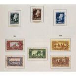 Briefmarkensammlung Polen 1950-80, im Abria-Album, Anfang sporadisch besammelt, meist gestempelt,