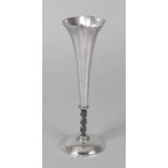 Silber Vase 1920er Jahre, unleserlich gestempelter Dianakopf, dreieckige Herstellermarke,