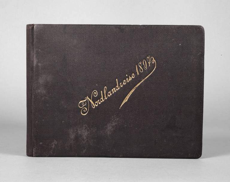 Fotoalbum "Nordlandreise 1897" im August 1897 mit dem Schnelldampfer S.S. Auguste Victoria der HAPAG