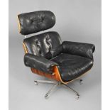 Lounge Chair ungemarkt, Ausführung 1970er Jahre, nach einem Entwurf von Charles und Ray Eames,