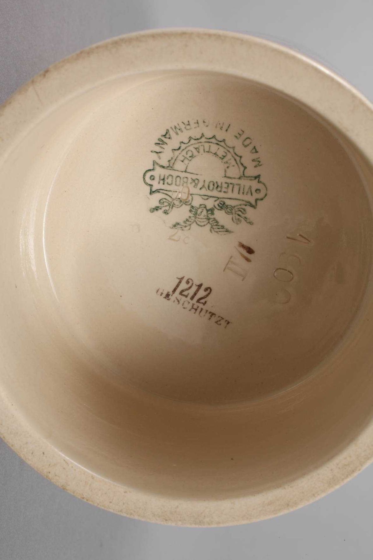 Villeroy & Boch Keglerkrug "Gut Holz" "Kegelclub Rapid 16.09.1907 Hermann Hennig", grüne - Bild 3 aus 3