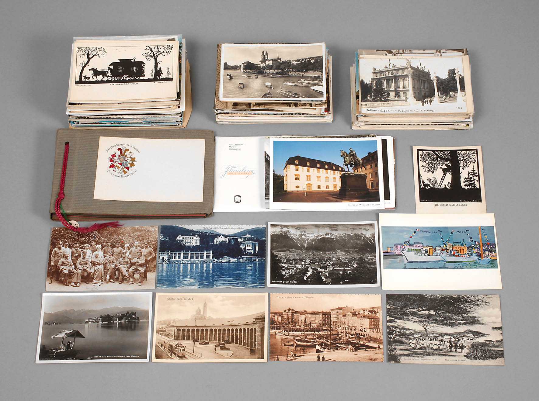 Sammlung Postkarten Deutschland und Europa vorw. Alpenregion, um 1900 bis 1960er Jahre, ca. 400