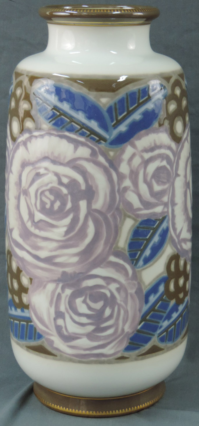 Art Déco Vase. Sèvres, 1923.50 cm hoch. Grüne Unterglasurmarke: Sèvres Manufactures Nationale C.