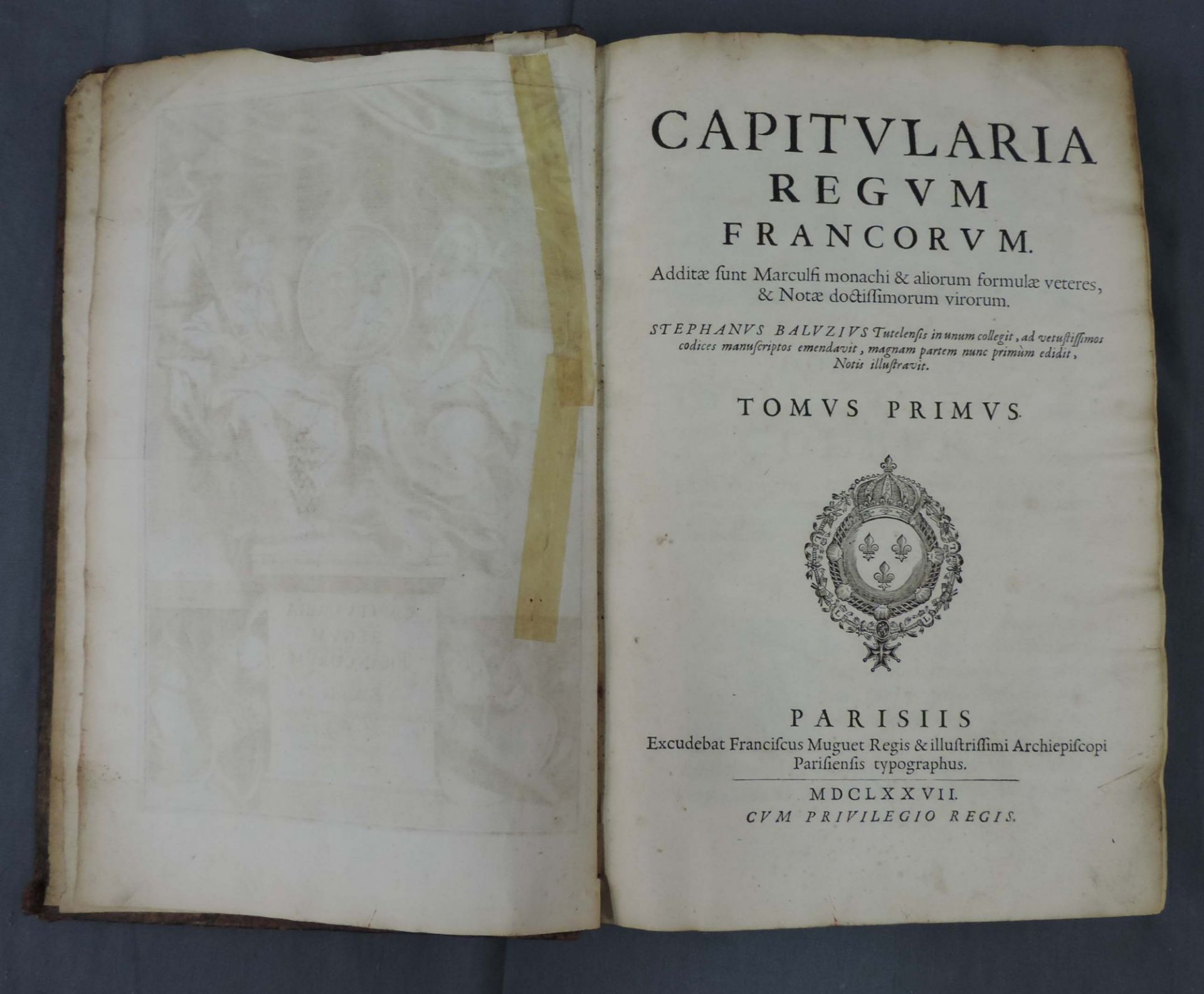 Baluzius, Stephan: Capitularia Regum Francorum. Additae funt Marculfi monachi & aliorum formula ... - Bild 4 aus 5