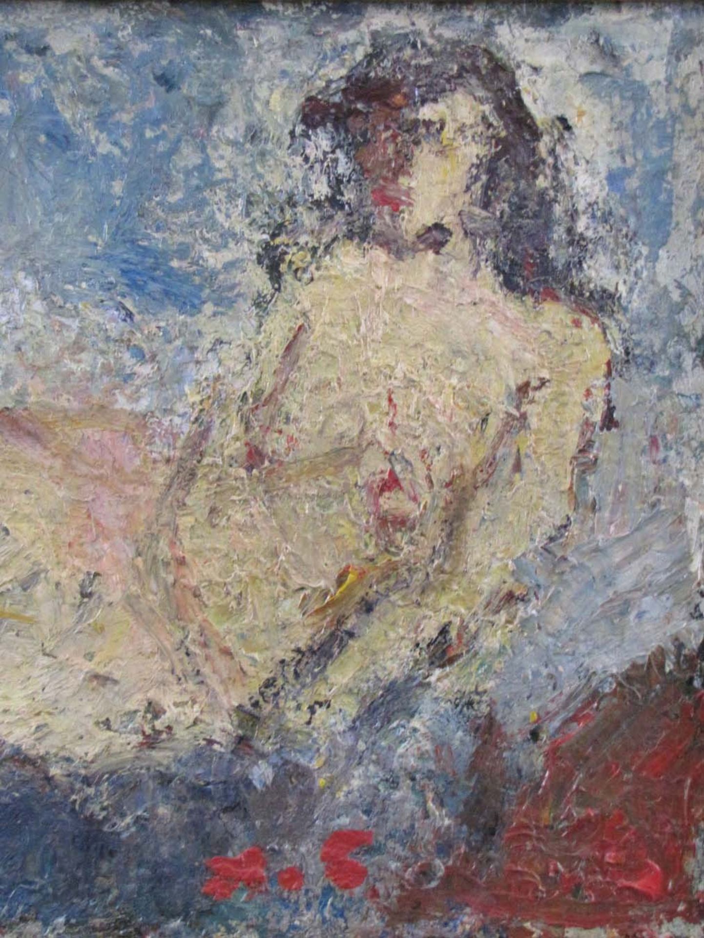 Aron Froimovich BUKH (*1923). Frauenakt.38 cm x 46 cm. Gemälde, Öl auf Platte. Rechts unten - Image 4 of 6