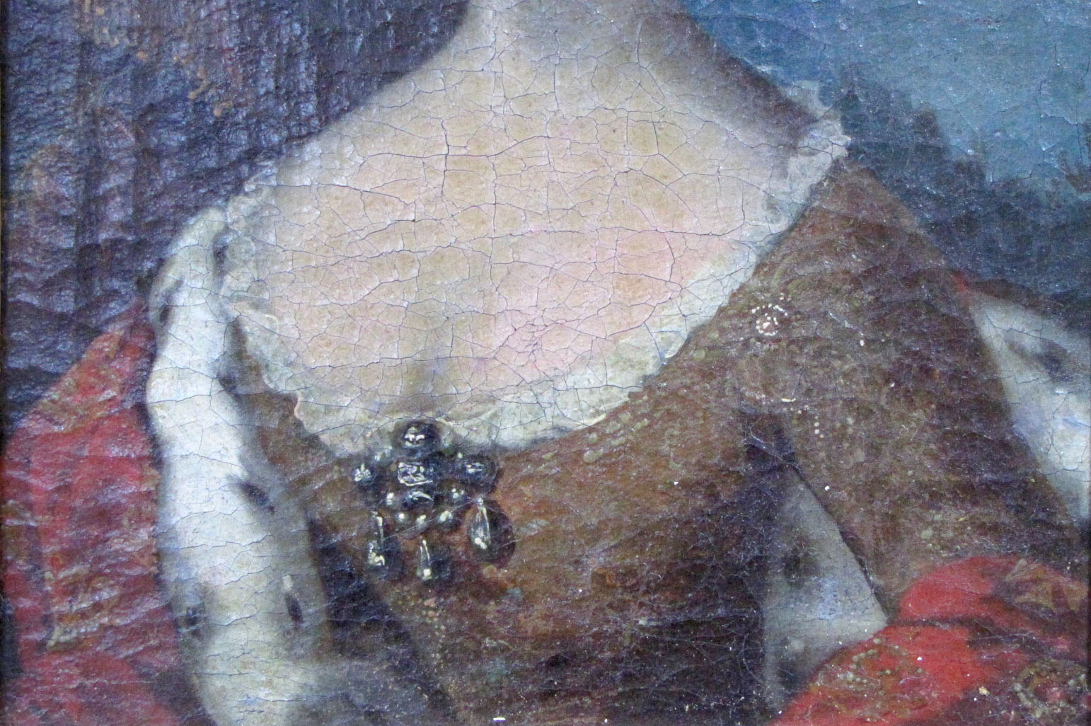 Unbekannter Maler (um 1700). 2 Portraits. Louise zu Mecklenburg und Anna Sophia von Reventlow.27,5 - Image 3 of 16