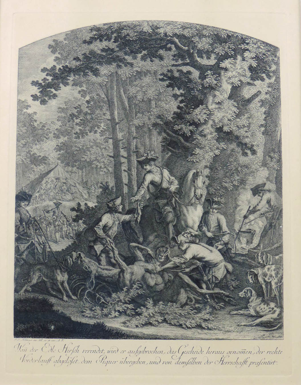 Johann Elias RIDINGER (1698 - 1767). 3 Tier - Jagdbilder.Bis 55,5 cm x 41 cm. "Ein Deutscher", " - Bild 11 aus 11