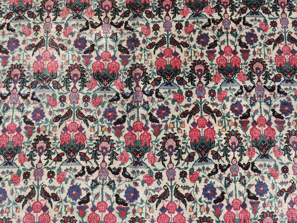 Teheran Manufakturteppich. Zili - Sultan - Muster. Iran. Sehr fein.212 cm x 146 cm. Handgeknüpft. - Image 4 of 8
