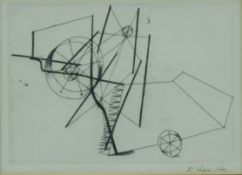 Richard HAMILTON (1922 - 2011). Reaper.19 cm x 26 cm im Ausschnitt. Radierung. Signiert.Richard