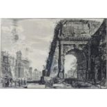 Giovanni Battista PIRANESI (1720 - 1778). Veduta dell' Arco di Tito (1771).Die Abbildung 47,5 cm x