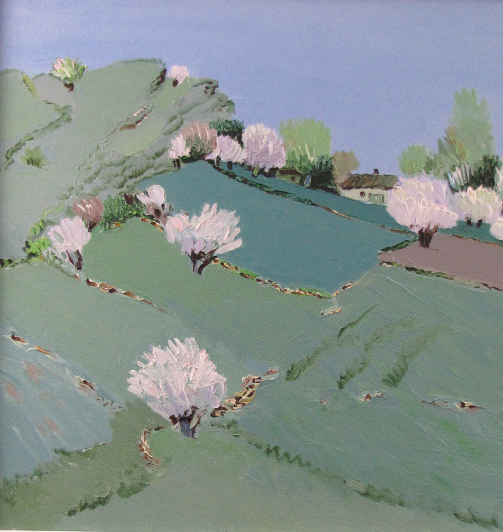 Kalust MOVSESJAN (*1951). Landschaft, 1993.65 cm x 97 cm. Gemälde, Öl auf Leinwand. Datiert und - Image 3 of 8