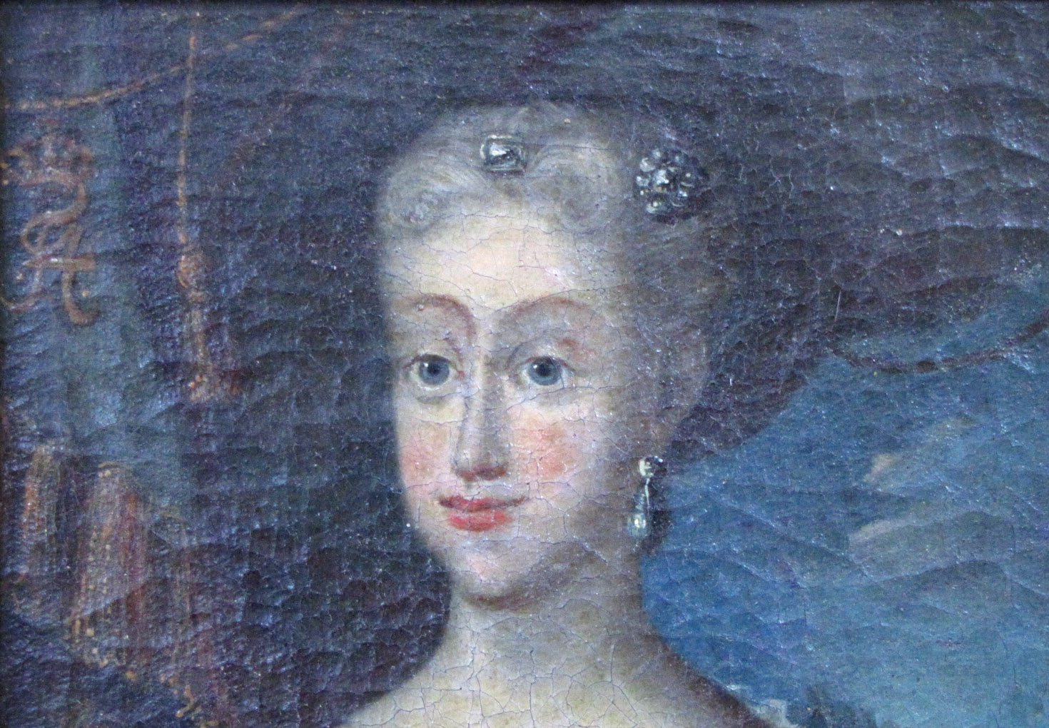 Unbekannter Maler (um 1700). 2 Portraits. Louise zu Mecklenburg und Anna Sophia von Reventlow.27,5 - Image 2 of 16