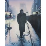 Gottfried HELNWEIN (1948 - ?). Boulevard of broken dreams, James Dean im Regen.76 cm x 60 cm gesamt,