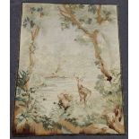 Aubusson-Tapisserie. Frankreich, antik, um 1860.160 cm x 120 cm. Handgewebt, Wolle und Seide.