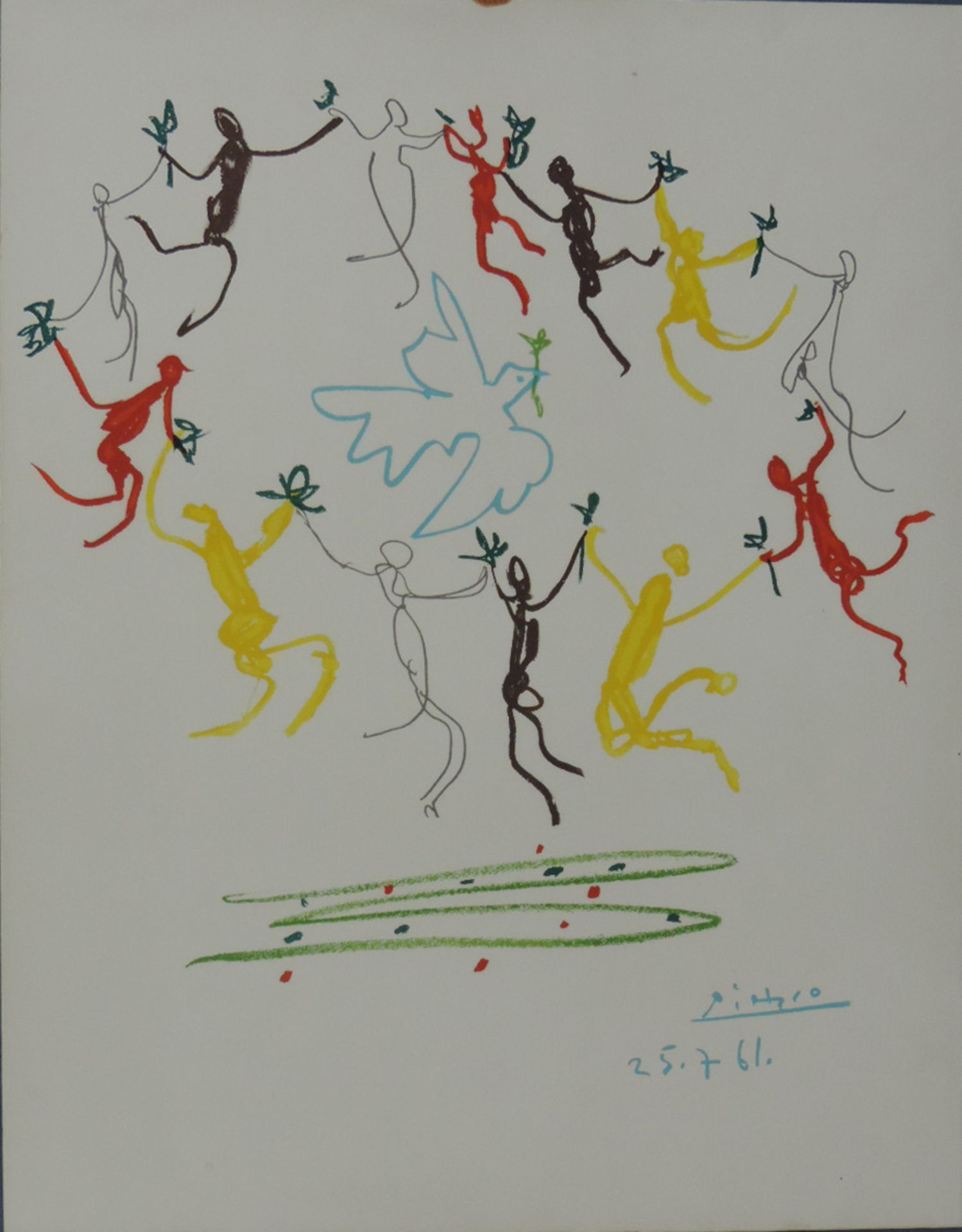 Pablo PICASSO (1881 - 1973), nach. La Ronde de la Jeunesse, 1961.61 cm x 47,5 cm Blattgröße. Im