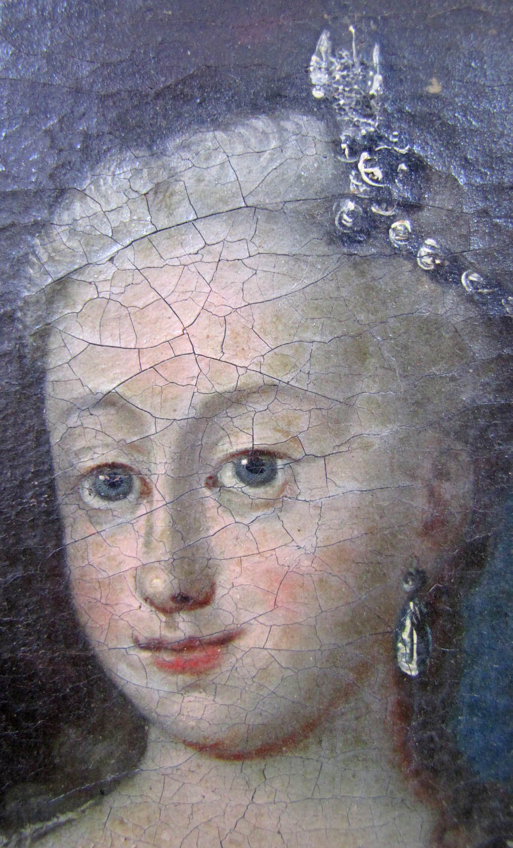 Unbekannter Maler (um 1700). 2 Portraits. Louise zu Mecklenburg und Anna Sophia von Reventlow.27,5 - Image 12 of 16