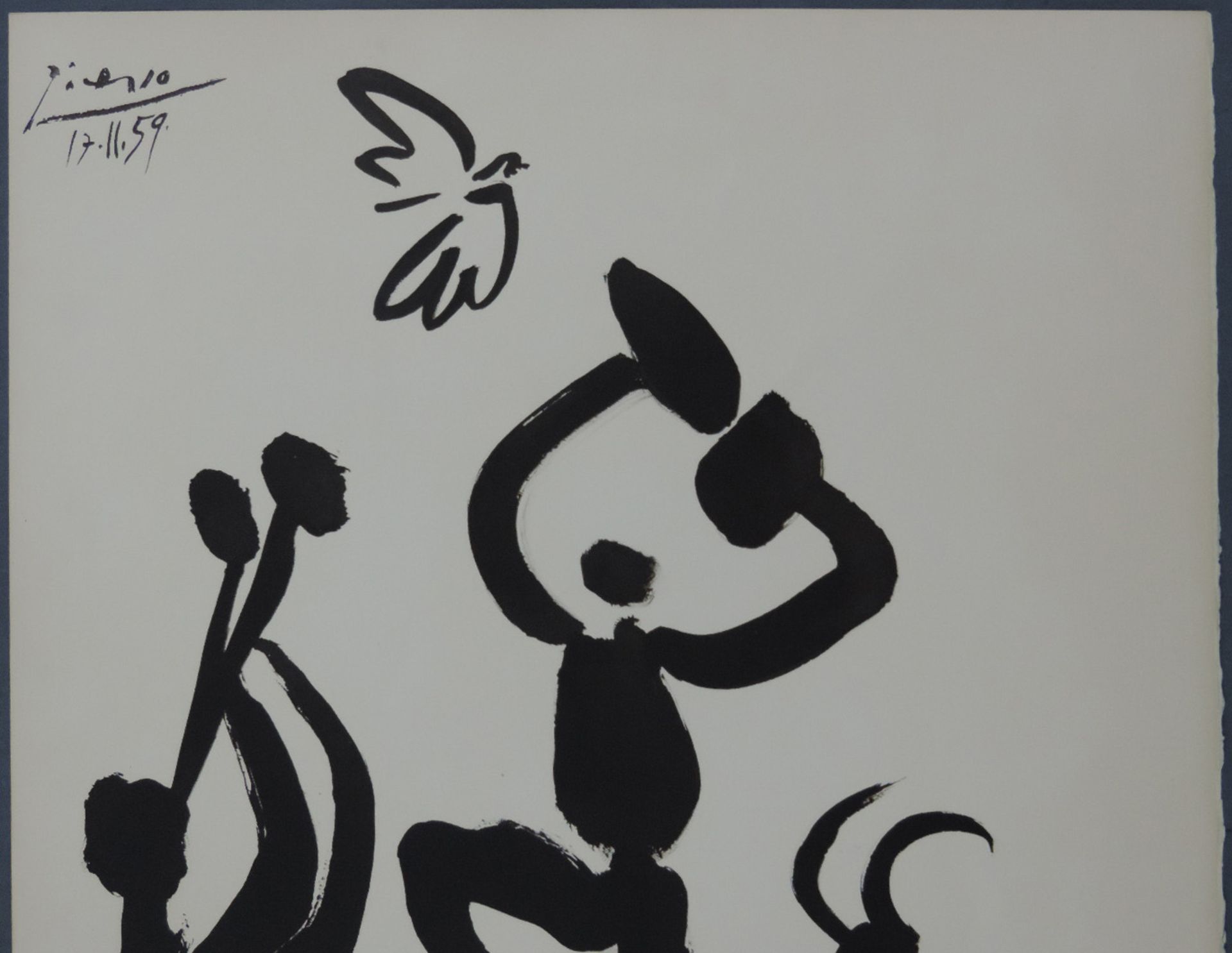 Pablo PICASSO (1881 - 1973). La Danse du Berger, 1959. Der Tanz des Schäfers.66,7 x 50,3 cm; (26,2 x - Bild 2 aus 7