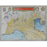 Matthäus II MERIAN (1621 - 1687). Herzogtum Venedig.26,7 cm x 35,2 cm das Bild. "Nova et Accurata