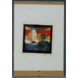Manolo BEA (1929- ?). Abstrakte Komposition.20 cm x 18,5 cm. Lithographie. Signiert.Manolo BEA (