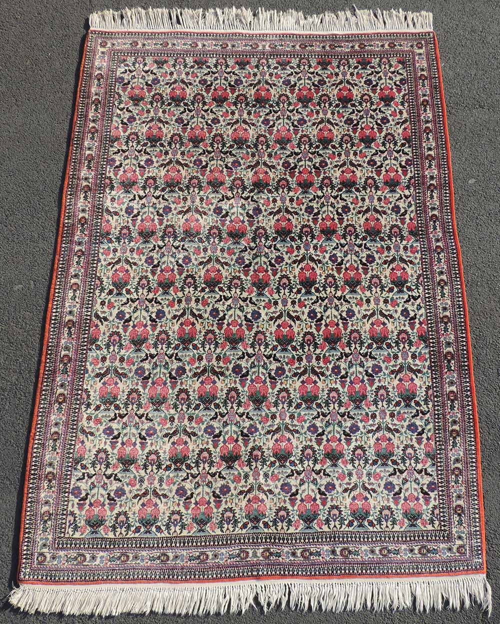 Teheran Manufakturteppich. Zili - Sultan - Muster. Iran. Sehr fein.212 cm x 146 cm. Handgeknüpft.