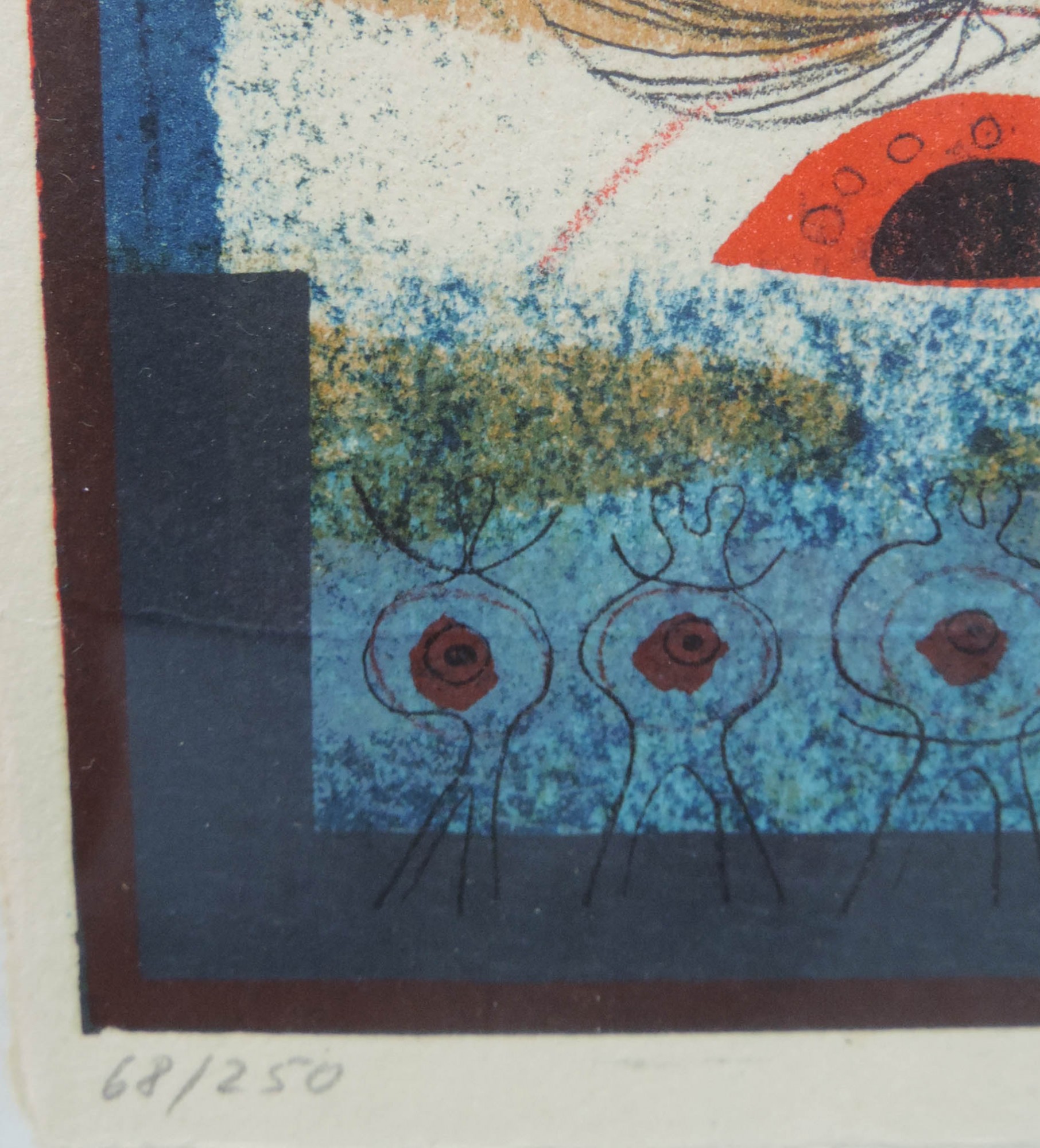 Manolo BEA (1929- ?). Abstrakte Komposition.20 cm x 18,5 cm. Lithographie. Signiert.Manolo BEA ( - Bild 4 aus 4
