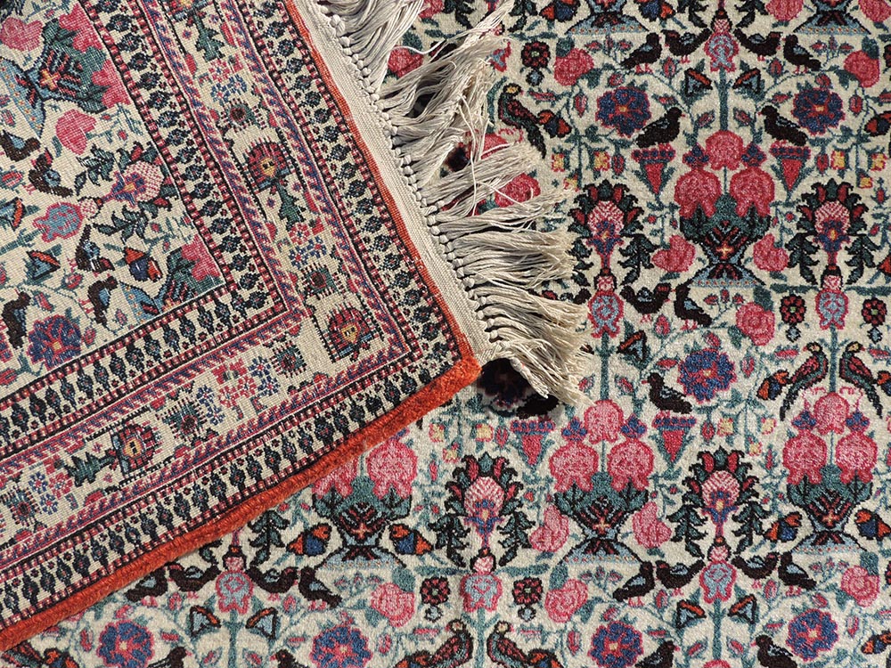 Teheran Manufakturteppich. Zili - Sultan - Muster. Iran. Sehr fein.212 cm x 146 cm. Handgeknüpft. - Image 7 of 8