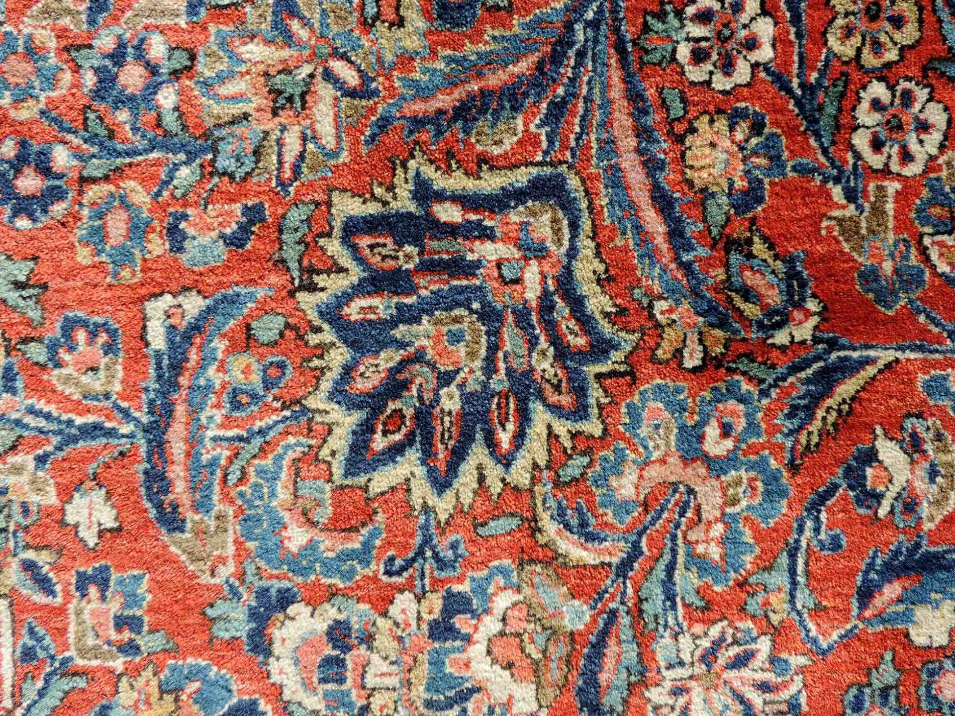 Keschan Teppich. Korkwolle, sehr fein. Iran, alt, um 1930. 412 cm x 288 cm. Handgeknüpft. - Bild 7 aus 9