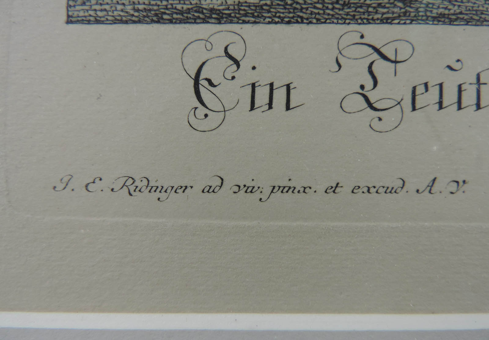 Johann Elias RIDINGER (1698 - 1767). 3 Tier - Jagdbilder.Bis 55,5 cm x 41 cm. "Ein Deutscher", " - Bild 5 aus 11