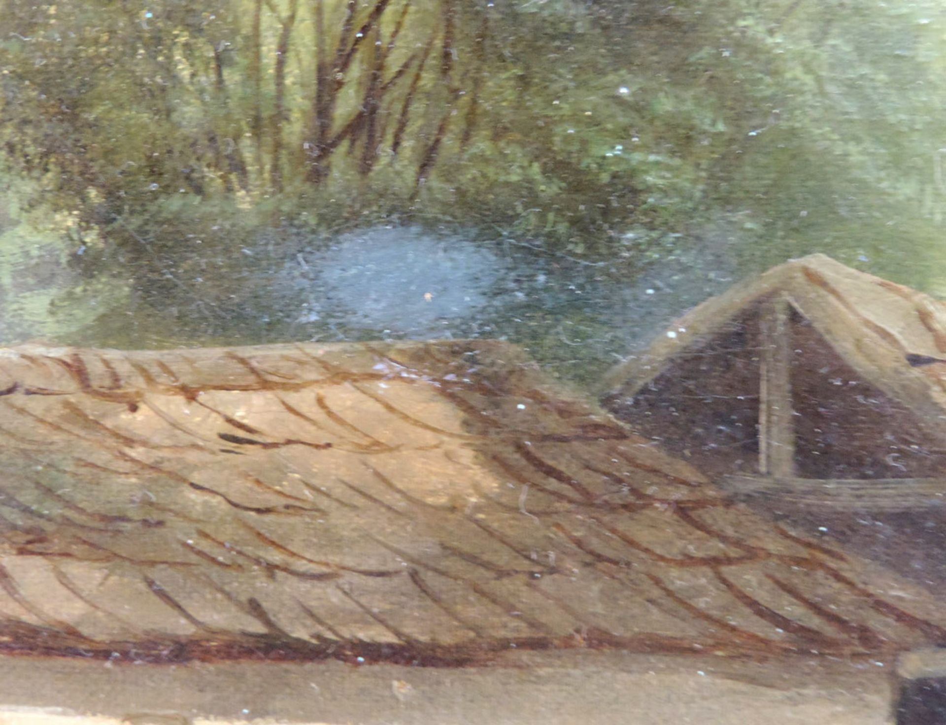 Josef THOMA (1828 - 1899). Mühle in den Alpen, 1862.90 cm x 133 cm. Gemälde, Öl auf Leinwand. Rechts - Bild 6 aus 9