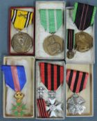 8 Orden, 2. Weltkrieg, Belgien.8 Medals, World War 2, Belgium.
