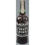 1967 Port Flagman's. Matured in Wood. 0,75 ltr. 20%.Bottled and Shipped by BARROS, ALMEIDA & CA.