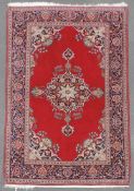 Keschan Royal. Manufakturteppich, fein. Iran. 213 cm x 137 cm. Hhandgeknüpft in Persien. Korkwolle