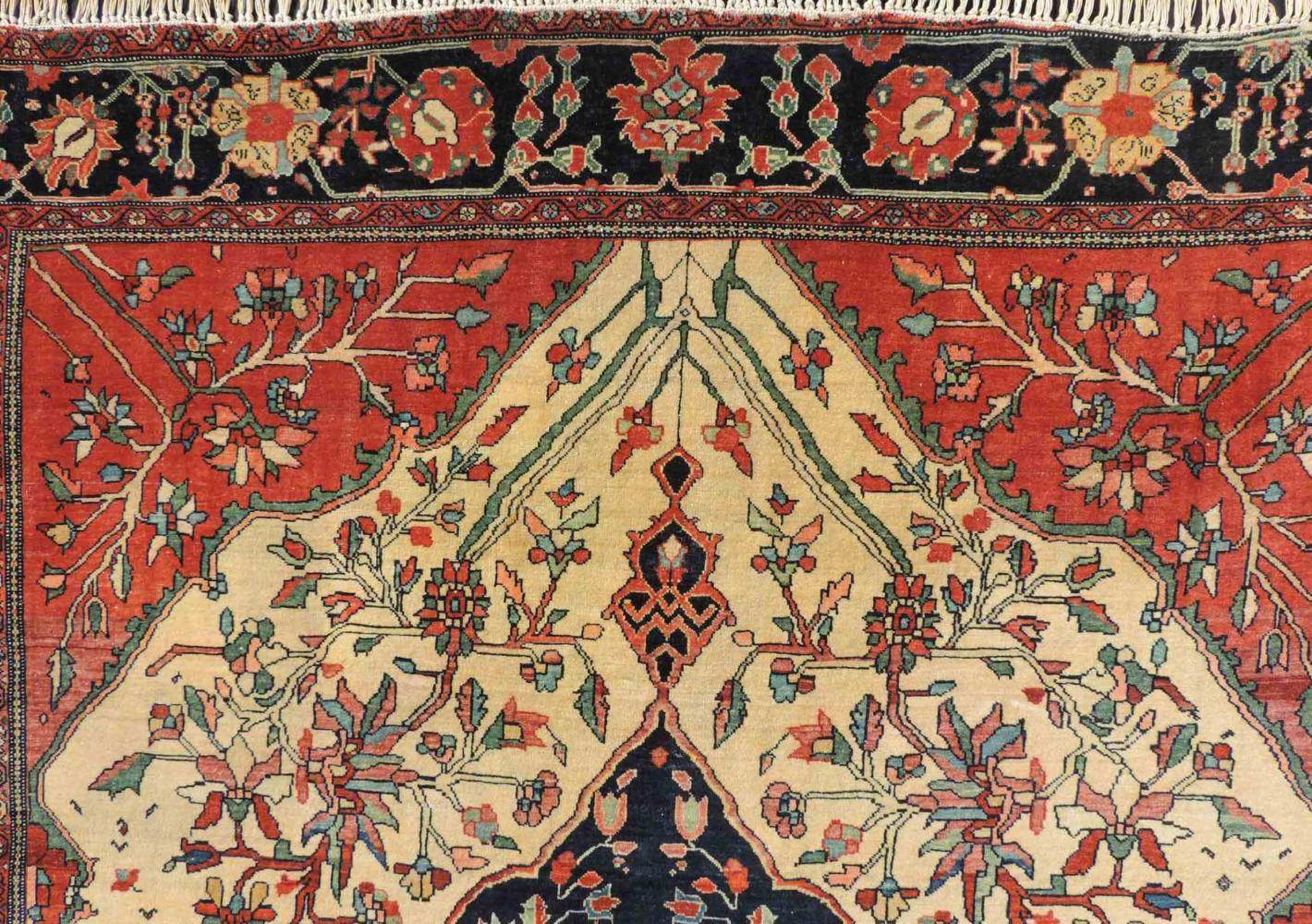 Saruk Ferraghan. Iran. Antik, Mitte 19. Jahrhundert. 190 cm x 135 cm. Teppich, handgeknüpft in - Image 9 of 12