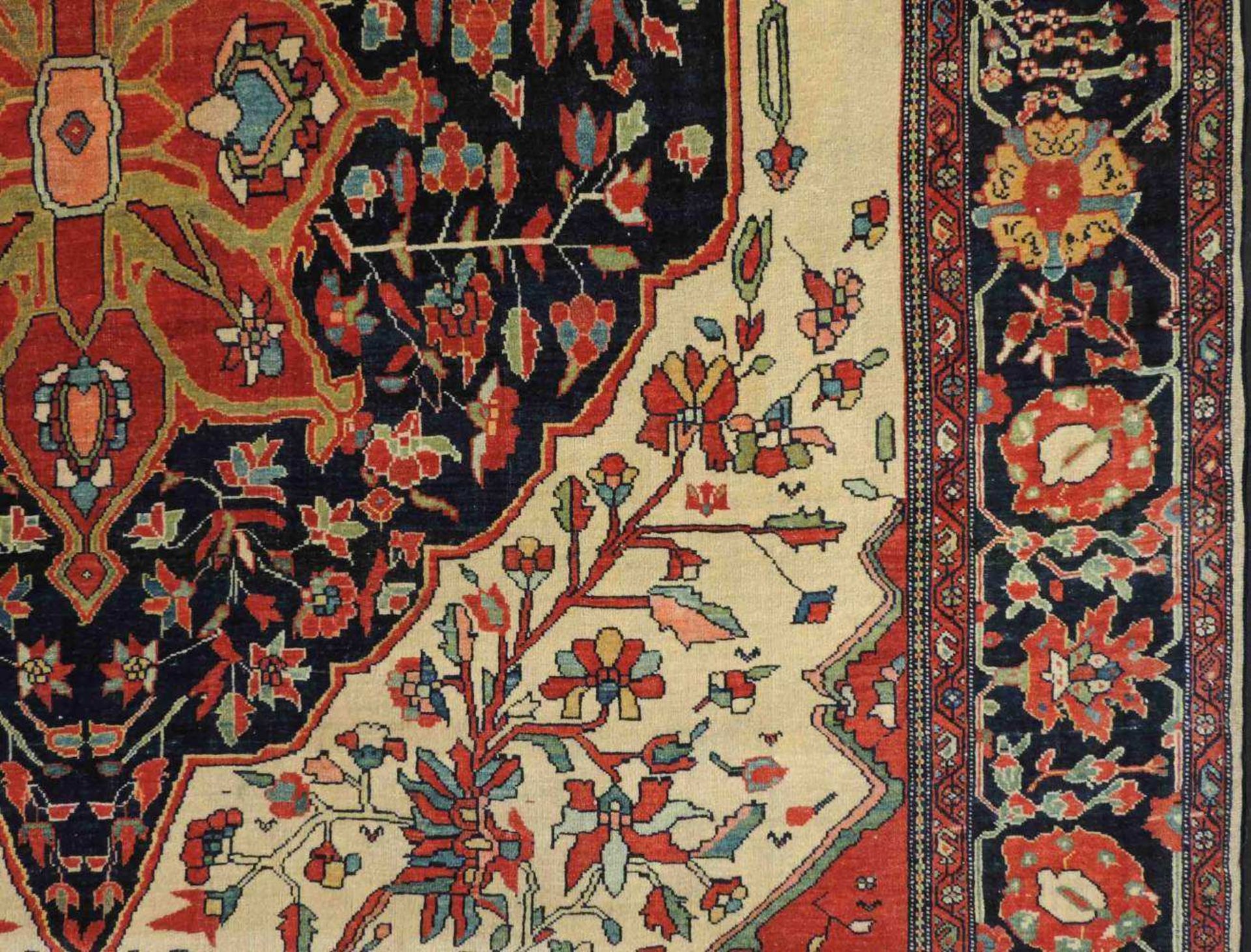 Saruk Ferraghan. Iran. Antik, Mitte 19. Jahrhundert. 190 cm x 135 cm. Teppich, handgeknüpft in - Image 2 of 12