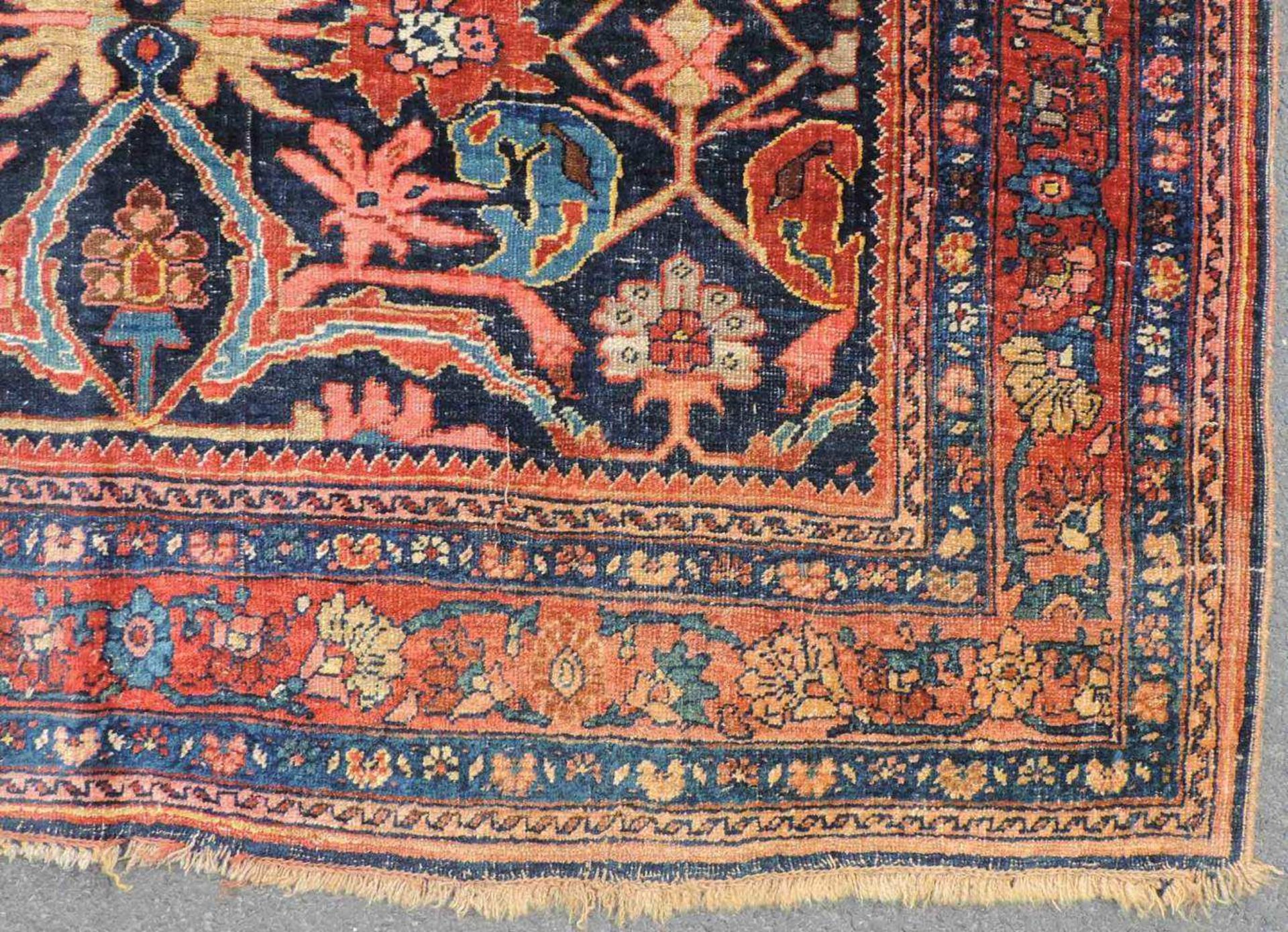 Bidjar Dorfteppich, Iran. Antik, um 1900. 214 cm x 160 cm. Handgeknüpft in Persien. Noch Wolle auf - Image 5 of 11