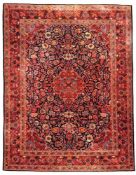 Keschan Manufakturteppich, Iran. Alt, Mitte 20. Jahrhundert. Fein, Korkwolle. 358 cm x 274 cm.