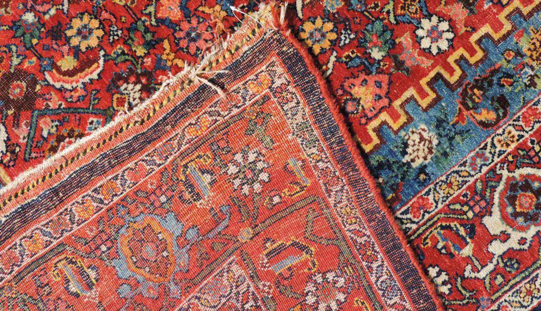 Bidjar Triculum Teppich. Iran. Antik, um 1890. 614 cm x 405 cm. Handgeknüpft in Persien. Wolle auf - Image 2 of 12
