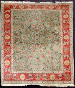 Täbriz "Shah - Abbas" Teppich. Iran. Fein. 344 cm x 251 cm. Handgeknüpft in Persien. Wolle auf