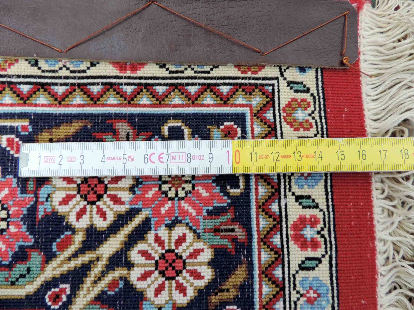 Ghom, Iran. Teppich, handgeknüpft in Persien. 152 cm x 108 cm. Wolle mit Seide auf Baumwolle. Qum, - Image 9 of 9