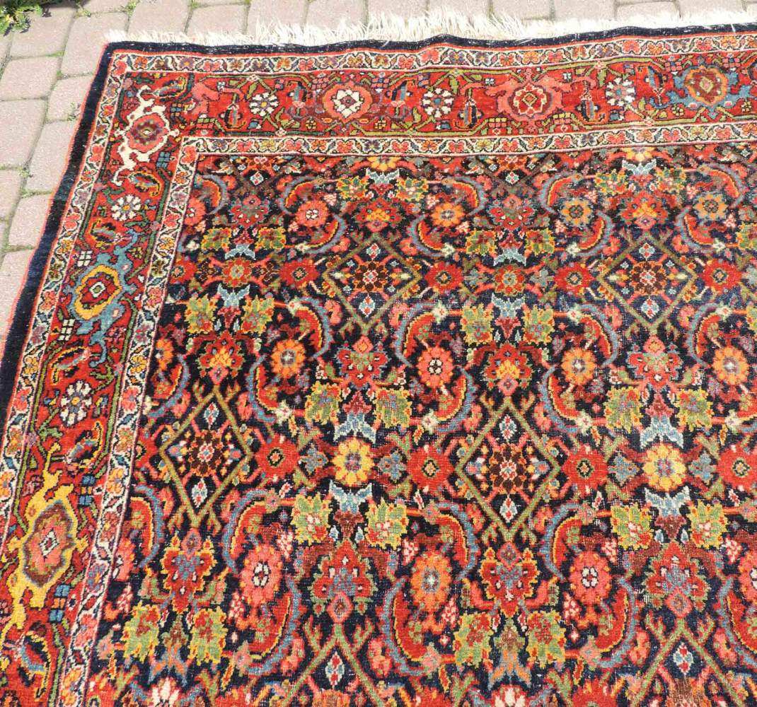 Bidjar Triculum Teppich. Iran. Antik, um 1890. 614 cm x 405 cm. Handgeknüpft in Persien. Wolle auf - Image 5 of 12