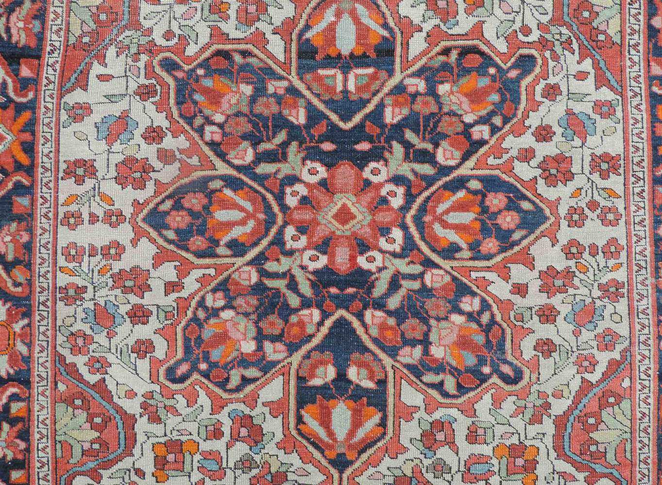 Saruk Ferraghan Manufakturteppich, Iran. Antik, um 1890. 152 cm x 105 cm. Handgeknüpft in Persien. - Image 3 of 7