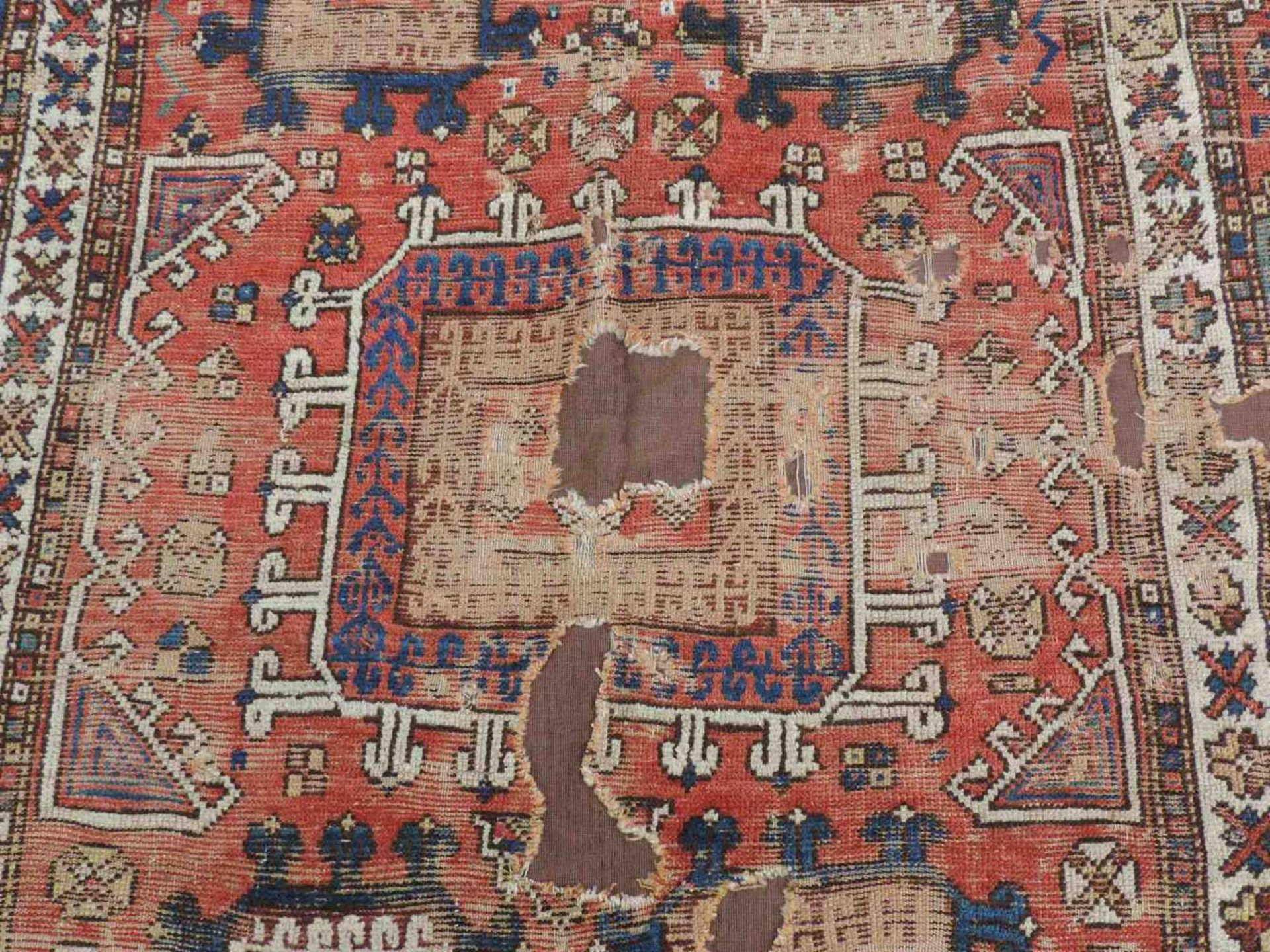 Dorfteppich. West - Anatolien, Türkei. Antik, 18. Jahrhundert. 217 cm x 159 cm. Handgeknüpft. - Image 4 of 7