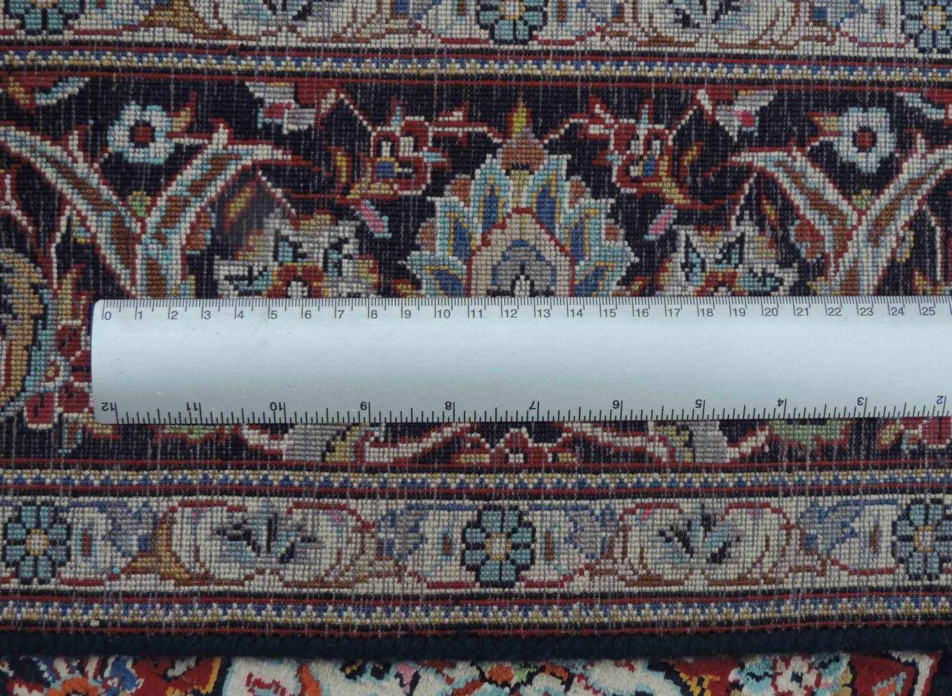 Keschan, Manufakturteppich, Seide. Iran. Fein. 158 cm x 111 cm. Handgeknüpft in Persien. Seide auf - Image 6 of 6