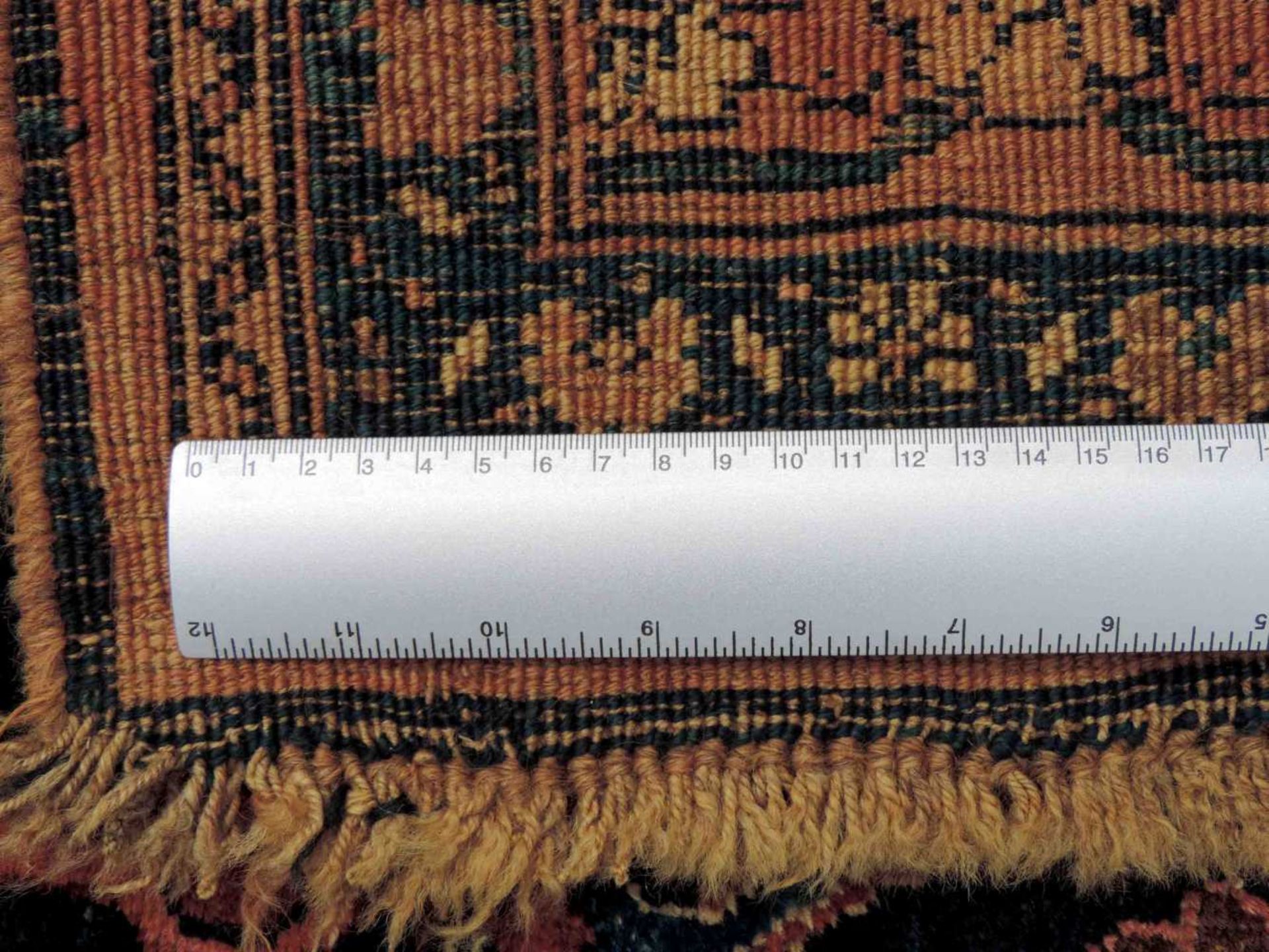 Bidjar Dorfteppich, Iran. Antik, um 1900. 214 cm x 160 cm. Handgeknüpft in Persien. Noch Wolle auf - Image 3 of 11