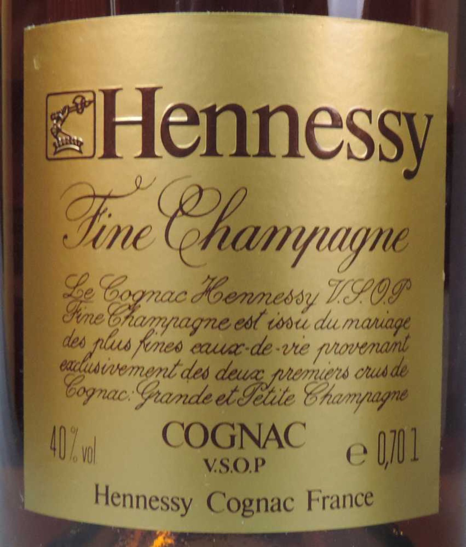 5 Flaschen Cognac. Hennessy; Menard; Seguinot; Exshaw; Napoléon. 3 in original Karton. 70cl, 40%. - Image 16 of 17