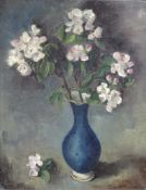 Alfred LEITHÄUSER (1898 - 1979). Apfelblüte. 50 cm x 40 cm. Gemälde, Öl auf Leinwand. Rechts unten