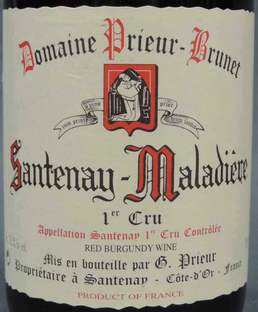 2000 (eine Flasche) und 2001 (2 Flaschen) Santenay Maladiere Premier Cru, France. Insgesamt 3 - Image 6 of 9