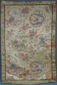 Feines Seidengewebe China, Qing, 18. / 19. Jahrhundert. 130 cm x 87 cm. Handgewebt Seide auf