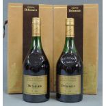 2 Flaschen Delamain Grande Champagne Très Vieilles Cognac, France. 70cl. 40%. In original Kartons. 2
