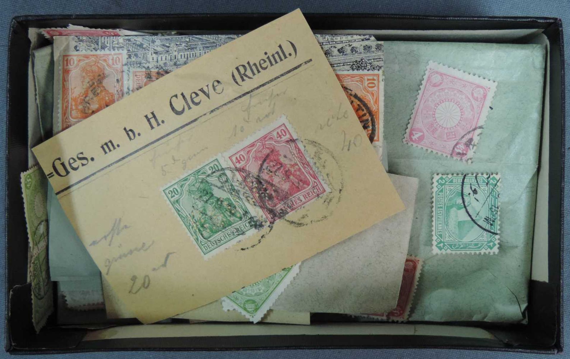 Briefmarken, Postkarten und Briefe, 19. und 20. Jahrhundert. Briefumschläge mit Werbeaufdrucken, - Bild 14 aus 17